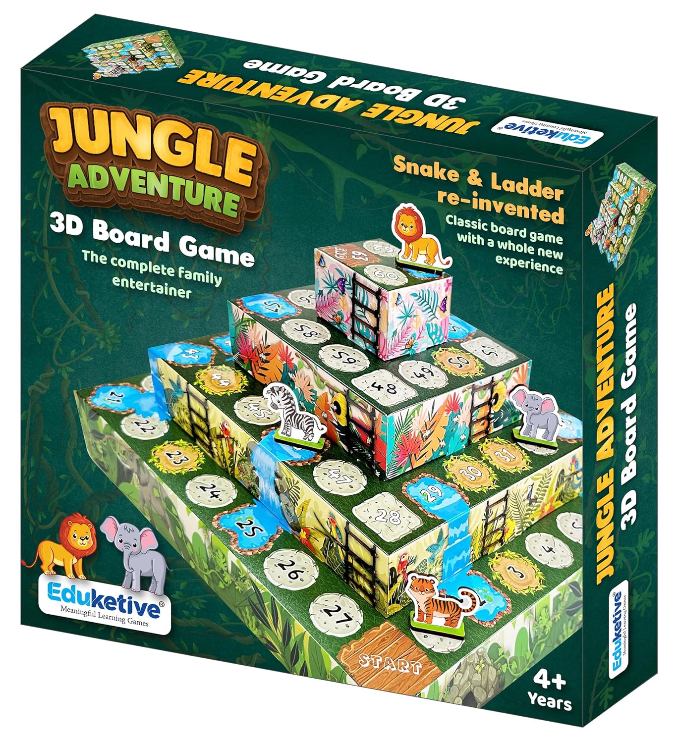 Jungle Adventure 3D Board Game - Family game – JrBillionaire