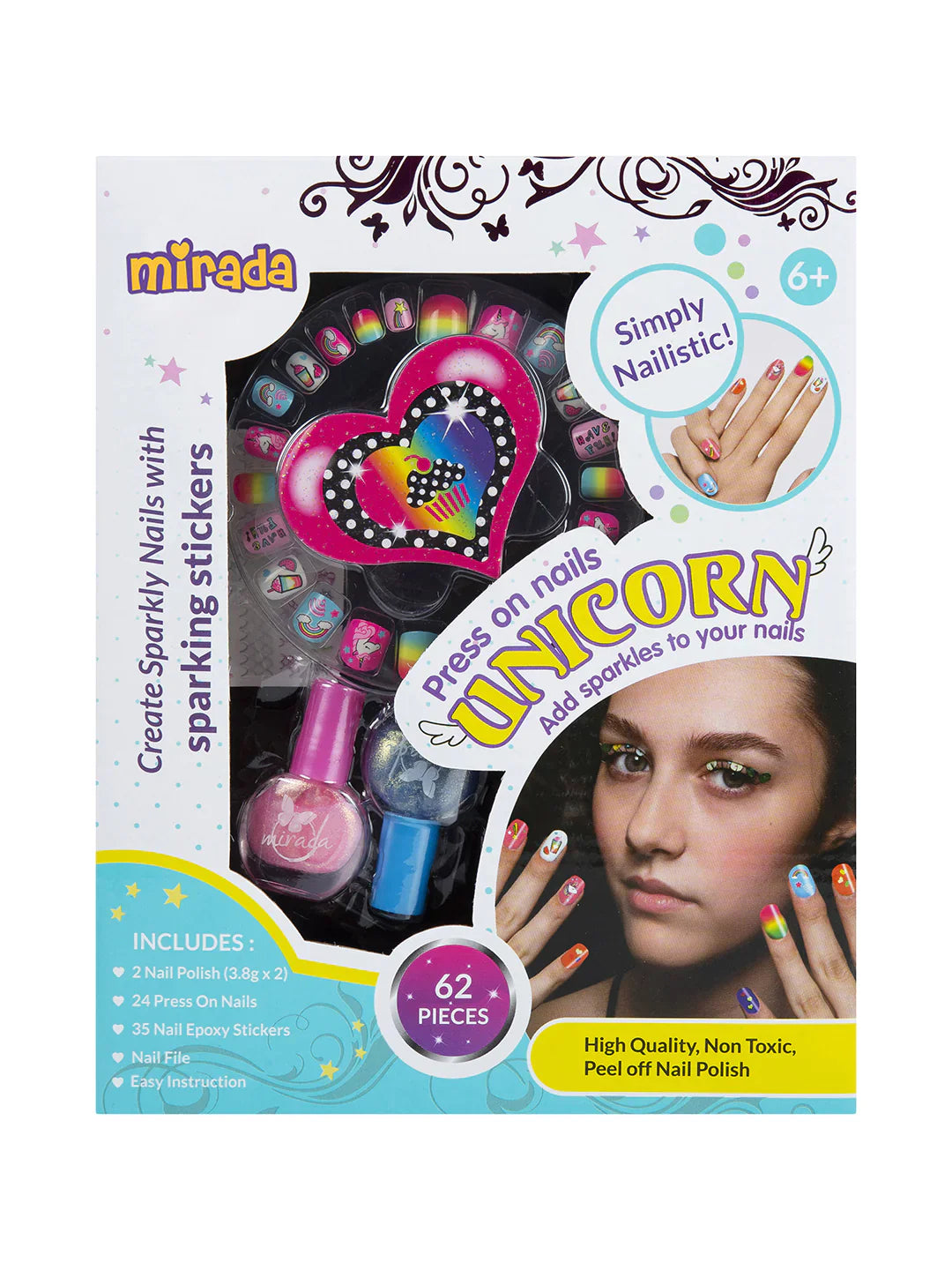 Press On Nails - Unicorn For Kids