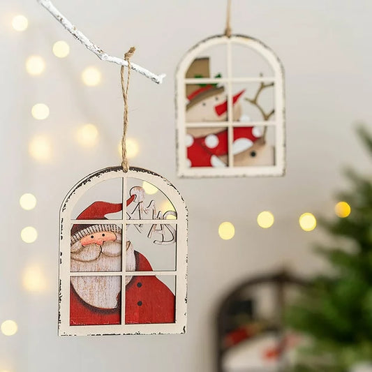 BW Holiday Timber Ornament- Set of 2