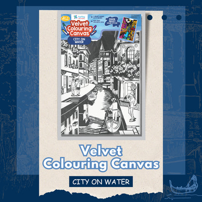 Velvet Colouring Canvas – CITY ON WATER