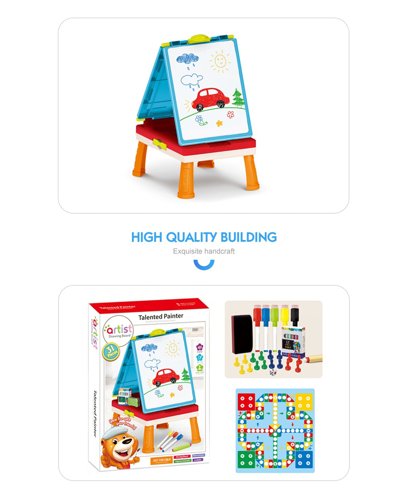 Double sided wooden kids drawing board in Ahmedabad | Clasf leisure