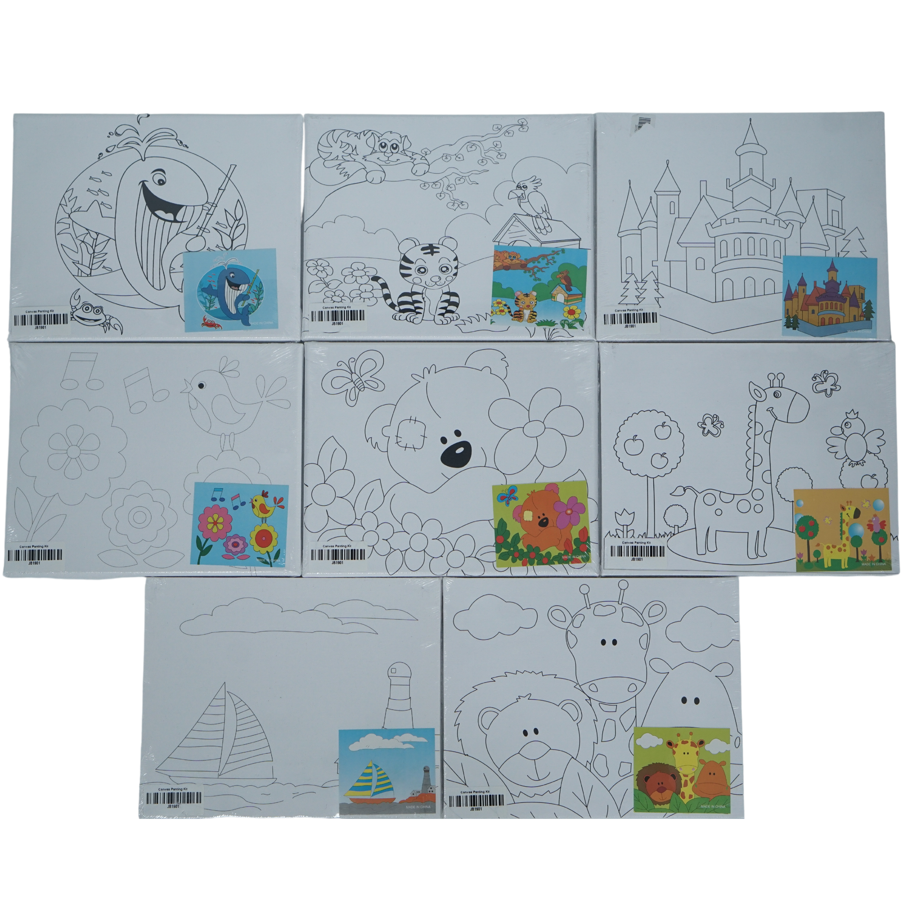 Buy Rabbit Canvas Board Kit 4 x 6 ft Multicolor Online at Best Prices in  India - JioMart.