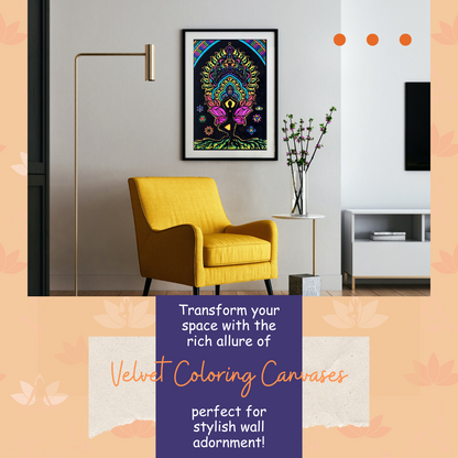 Velvet Colouring Canvas – MINDFUL YOGA