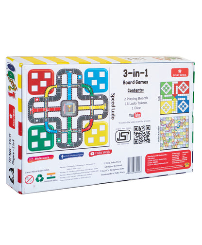 Ludo 3 in 1 Board Game