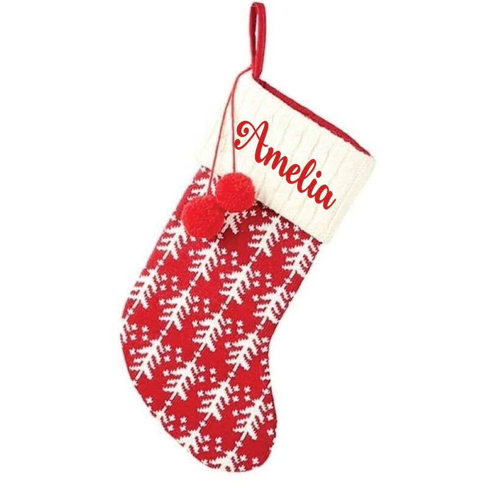 BW Holiday Chevron Cheer Stockings- Set of 5