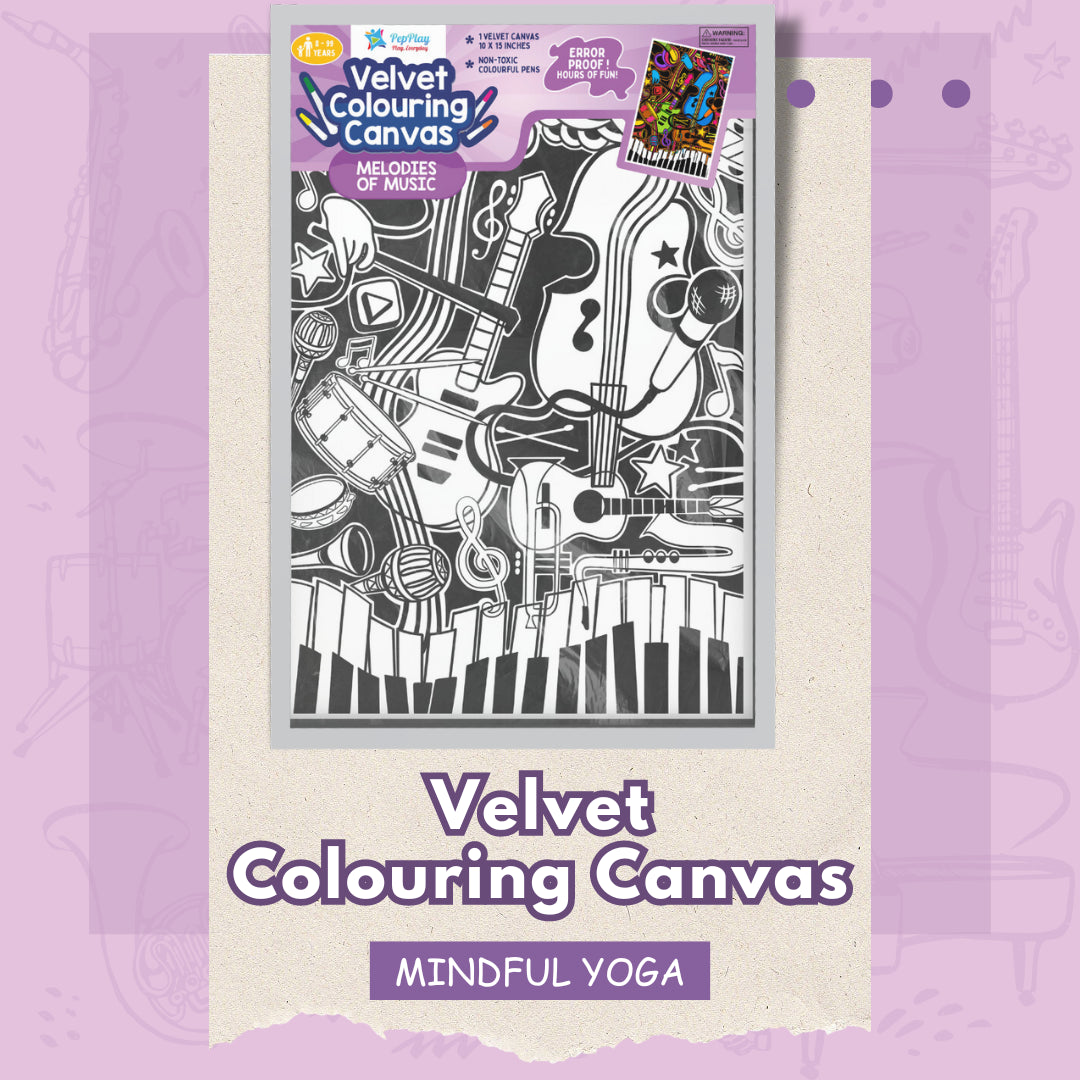 Velvet Colouring Canvas – MELODIES OF MUSIC