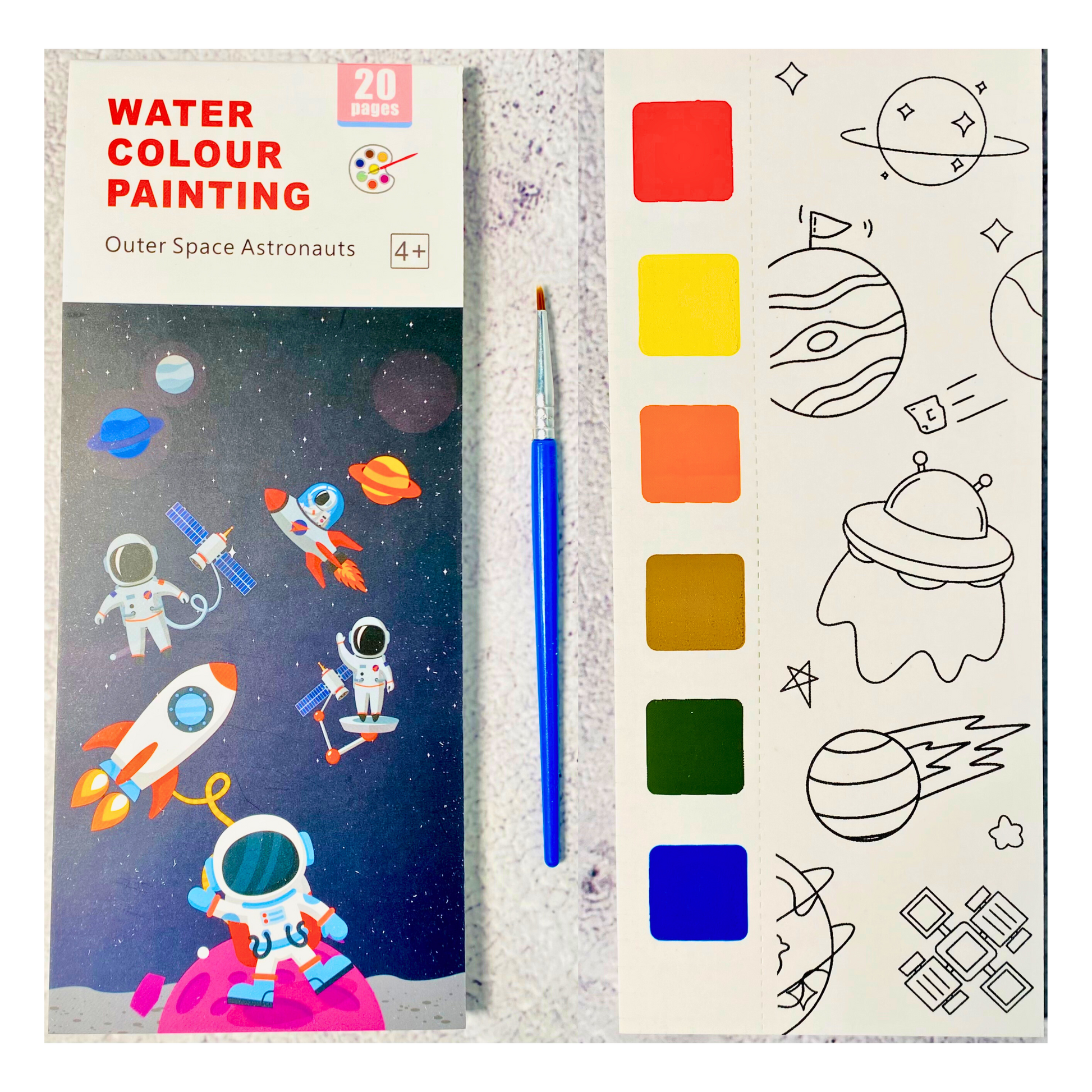 Pocket Watercolor Painting Book DIY Water Coloring Book Funny Watercolor  Painting Portable Book Safe Children Water Magic Coloring Book for Kids