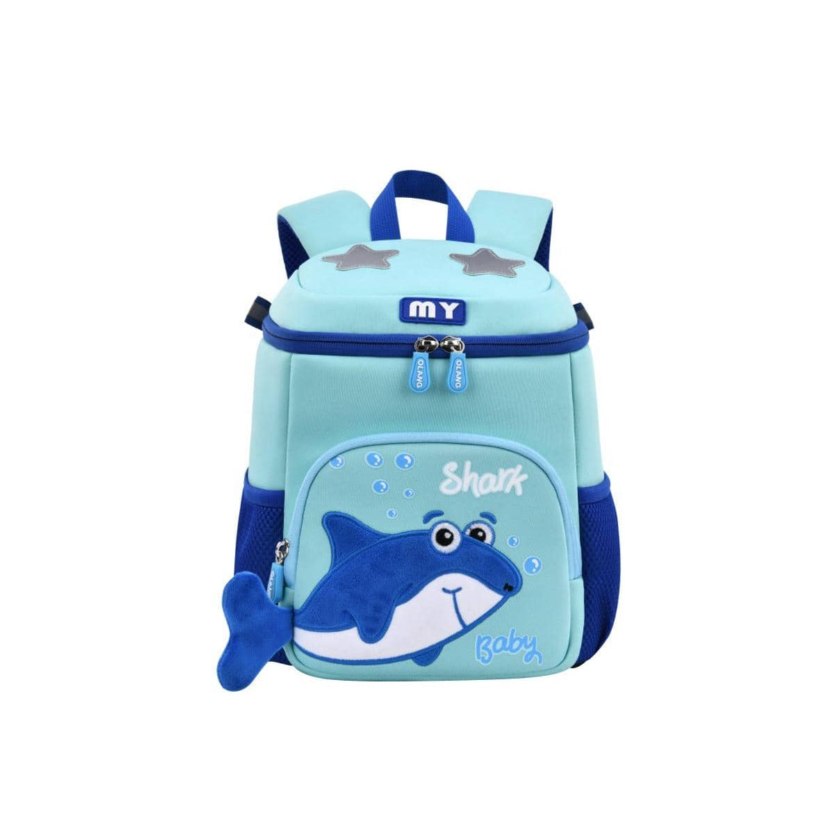 Cute Star & Shark Patch Kids Backpack