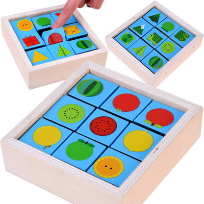 Wooden Tumble Pairing Blocks Educational Toy