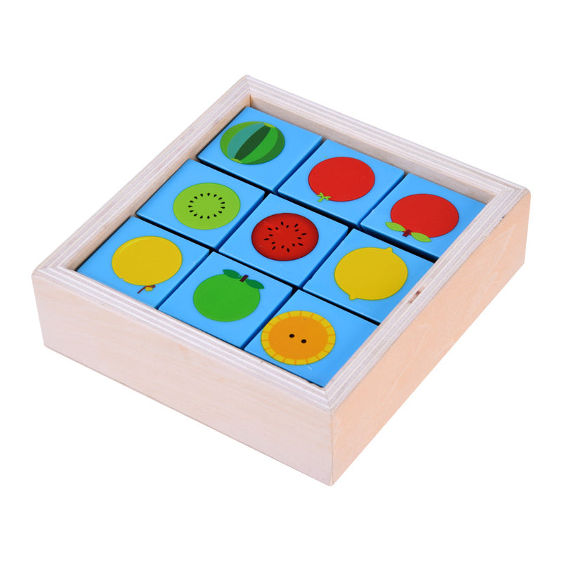 Wooden Tumble Pairing Blocks Educational Toy