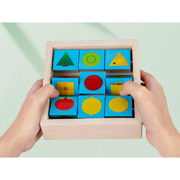 Wooden Tumble Pairing Blocks Educational Toy