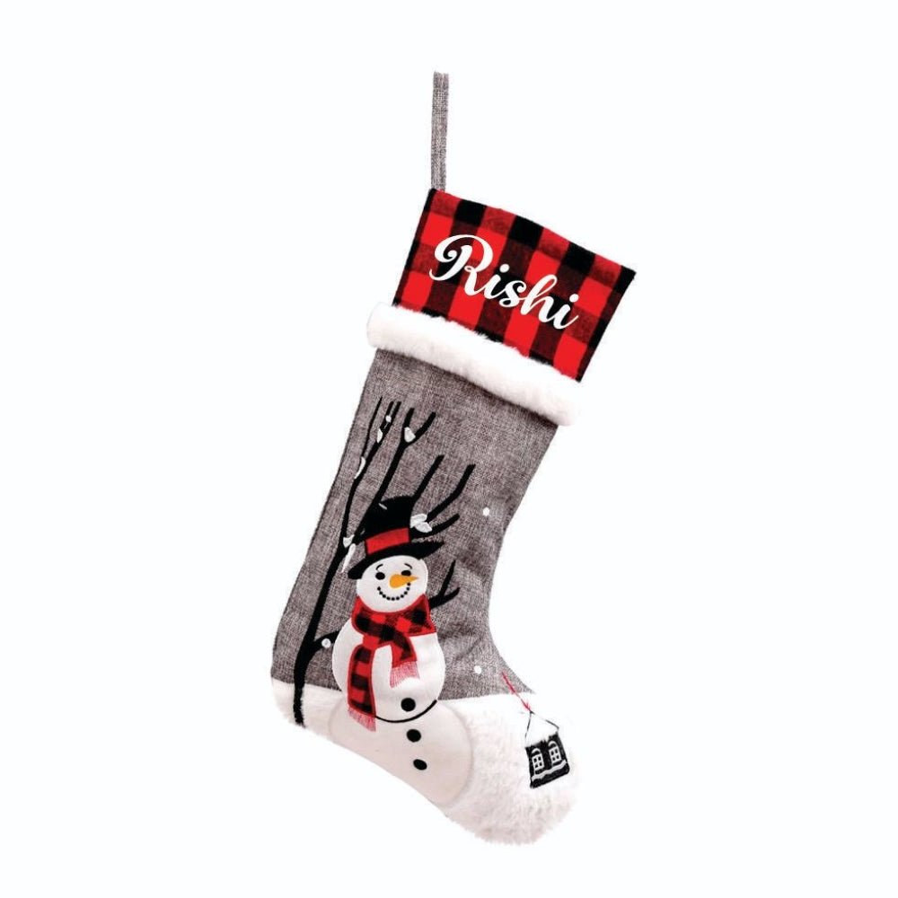 Jr.Billionaire The Nutcracker and Friends Stockings - Snowy Snowman