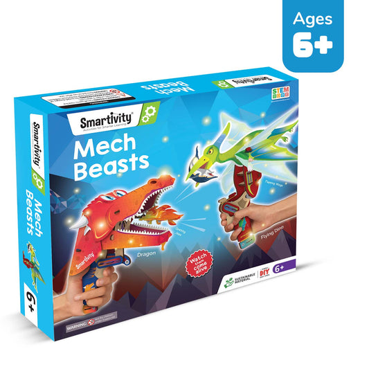 Smartivity Mech Beasts 2 in 1 Dragon & Dinosaur Toys for Kids