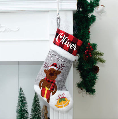 Jr.Billionaire The Nutcracker and Friends Stockings - Merry Moose