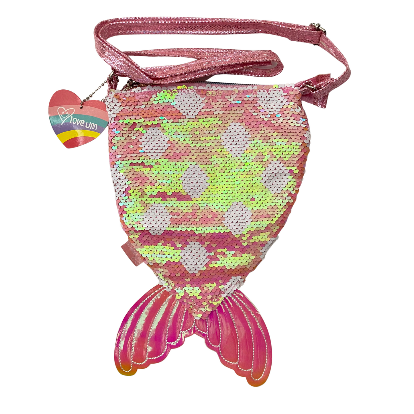 Adjustable Sequin Glitter Sling Bag