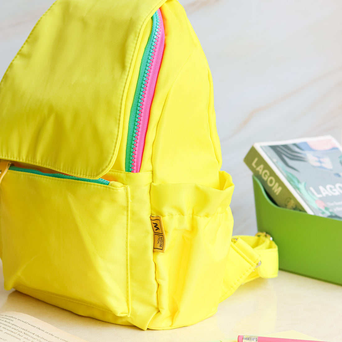 Waterproof Neon School Backpack