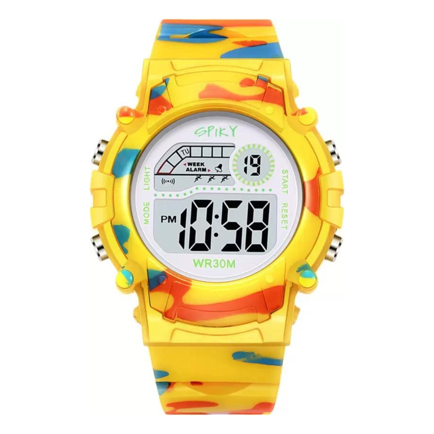 Sporty And Stylish: Round Digital Watch