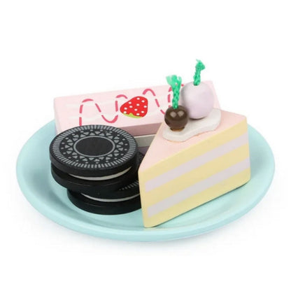 Wooden 12 Set of Cake - Kitchen Accessories Sets for Kids