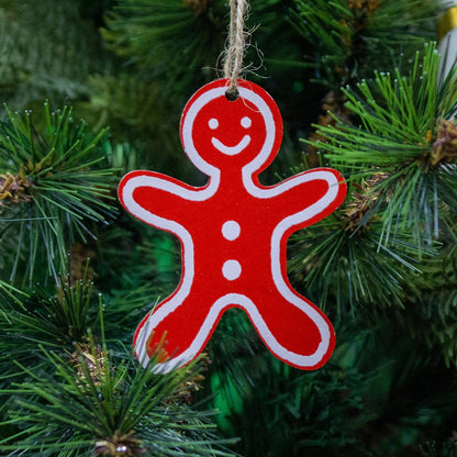 BW Radiant Red Ornaments- Gingerbread