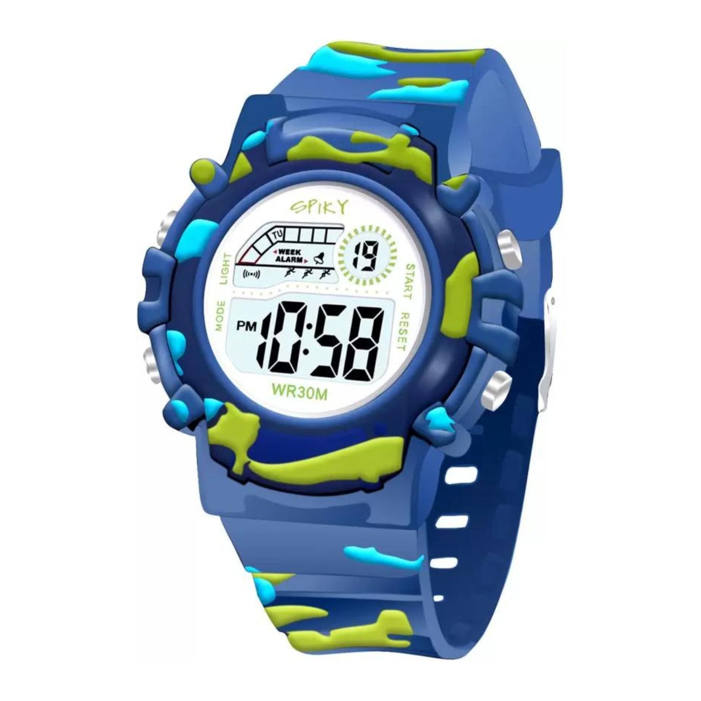 Sporty And Stylish: Round Digital Watch