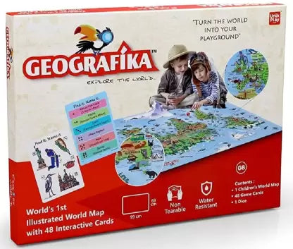 Geografika World Map - Educational Board Game – JrBillionaire