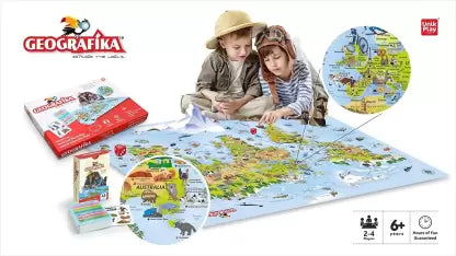 Geografika World Map - Educational Board Game