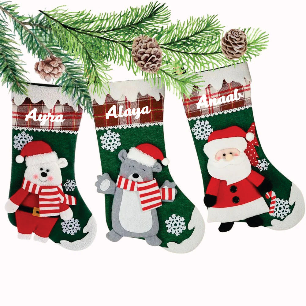 Jr.Billionaire Snowflake Magic Stocking (Set of 3)