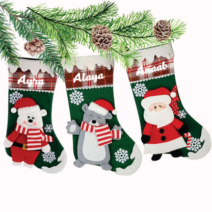 Jr.Billionaire Snowflake Magic Stocking (Set of 3)