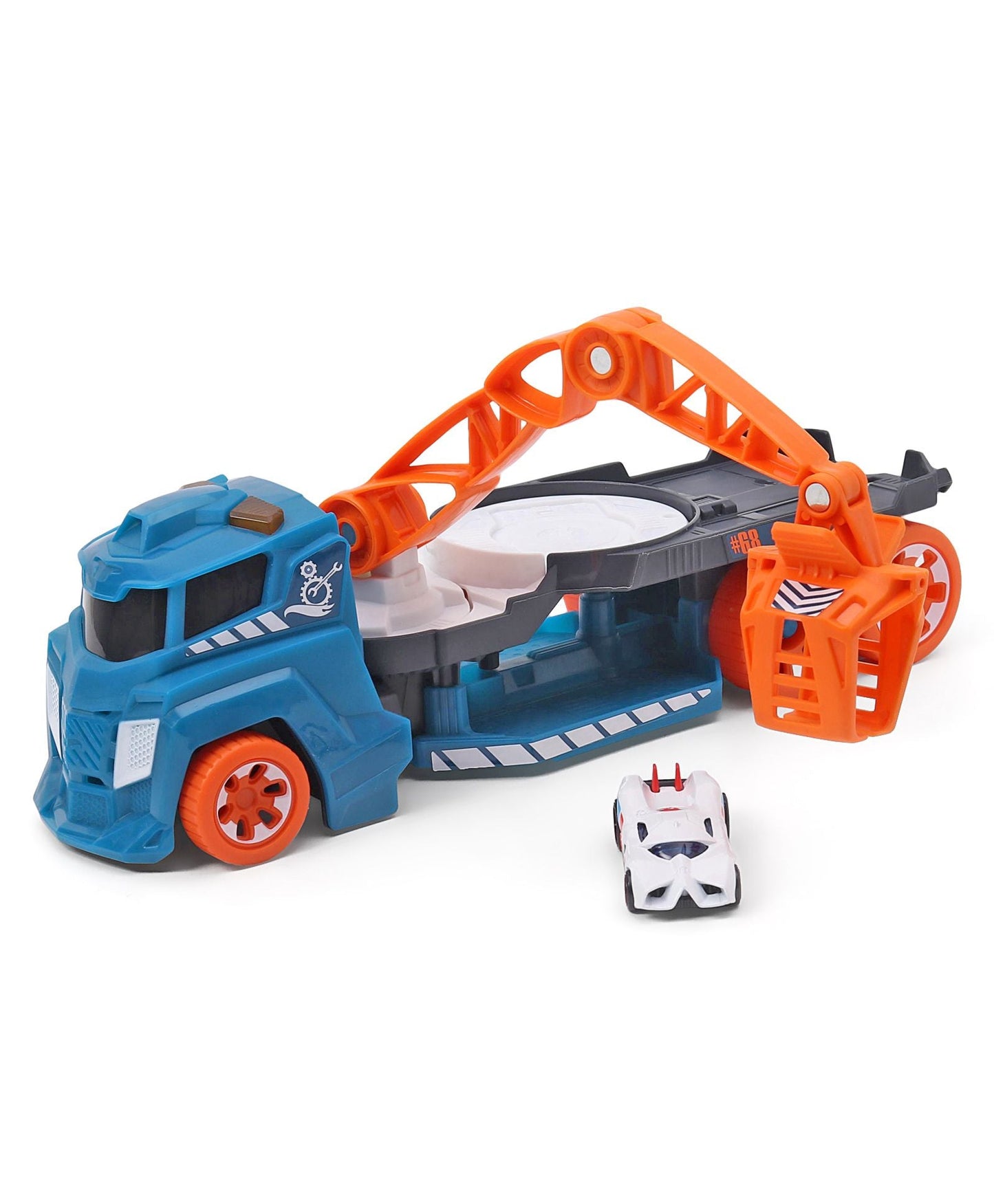 Hot Wheels Spinning Sound Crane Playset with Toy Car