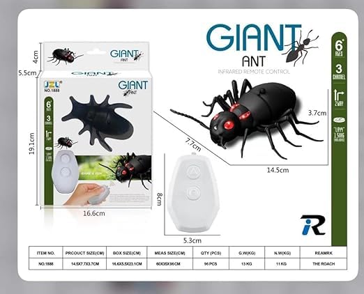 Remote Control Giant Ant and Spider Game for Kids