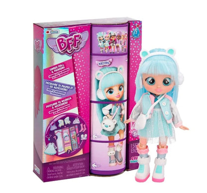 BFF Series Fashion Play Doll with Long Hair & Glass Eyes, Dolls For Kids