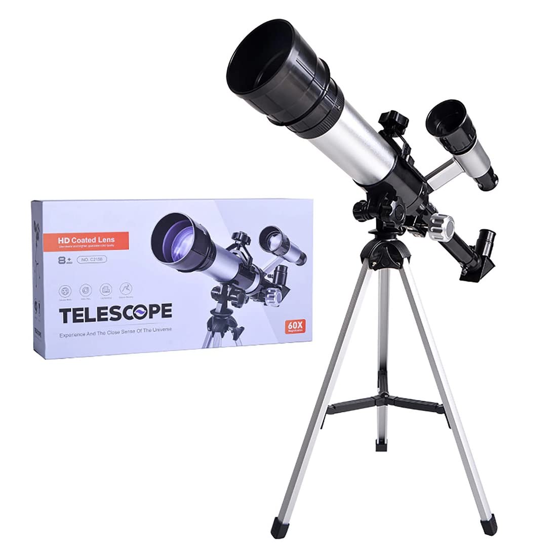 Kids Telescope HD Coated Lens, Outdoor 60 X Zoom