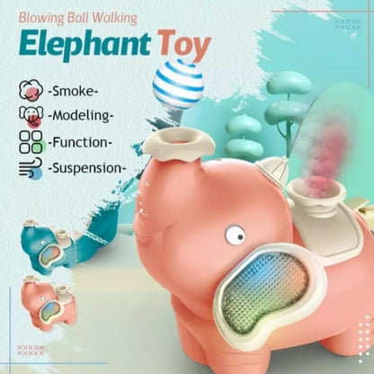 Elephant Toy Electric Floating Ball with Music & Light, Baby Crawling Toys