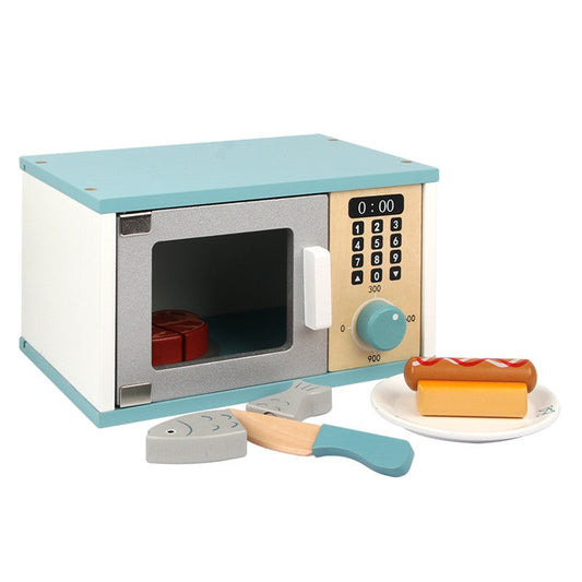 Wooden Microwave Oven with Accessories