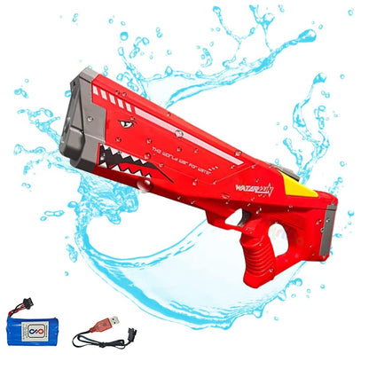 Shark Automatic Water Gun Toys for Kids & Adults-Red