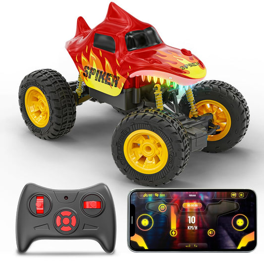 Mirana C-Type USB Rechargeable Spiker RC Car |Spiker with Remote and App Control Car with Nitro Boost, Spring Suspensions