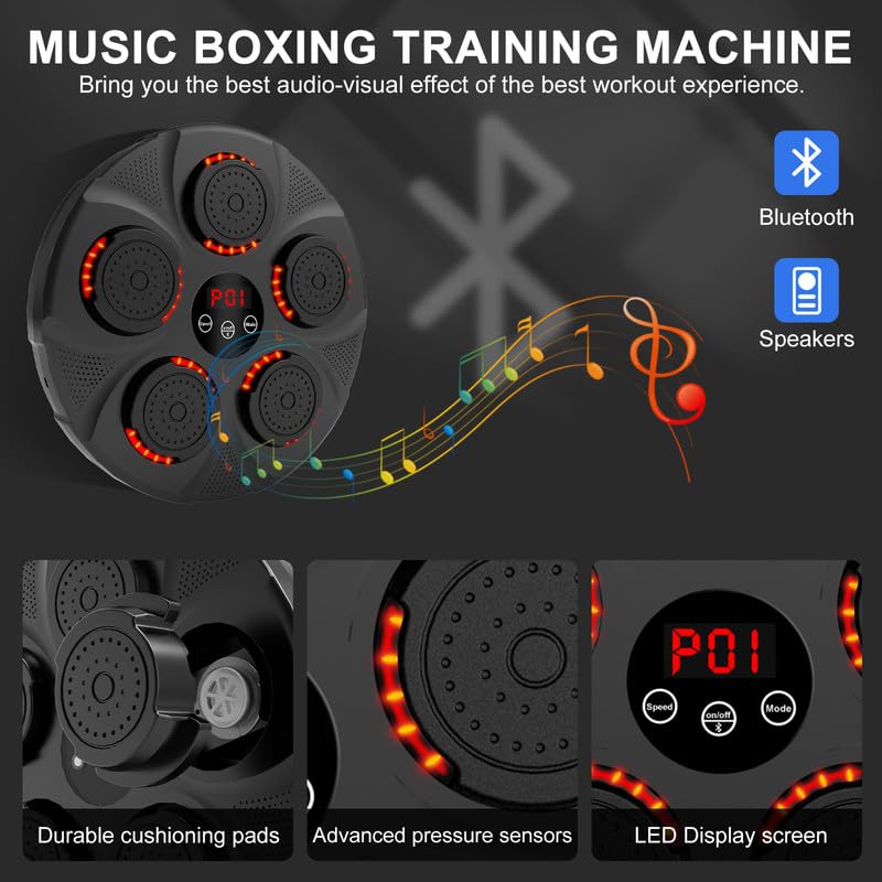 Intelligent Musical Boxing Machine with Boxing Gloves