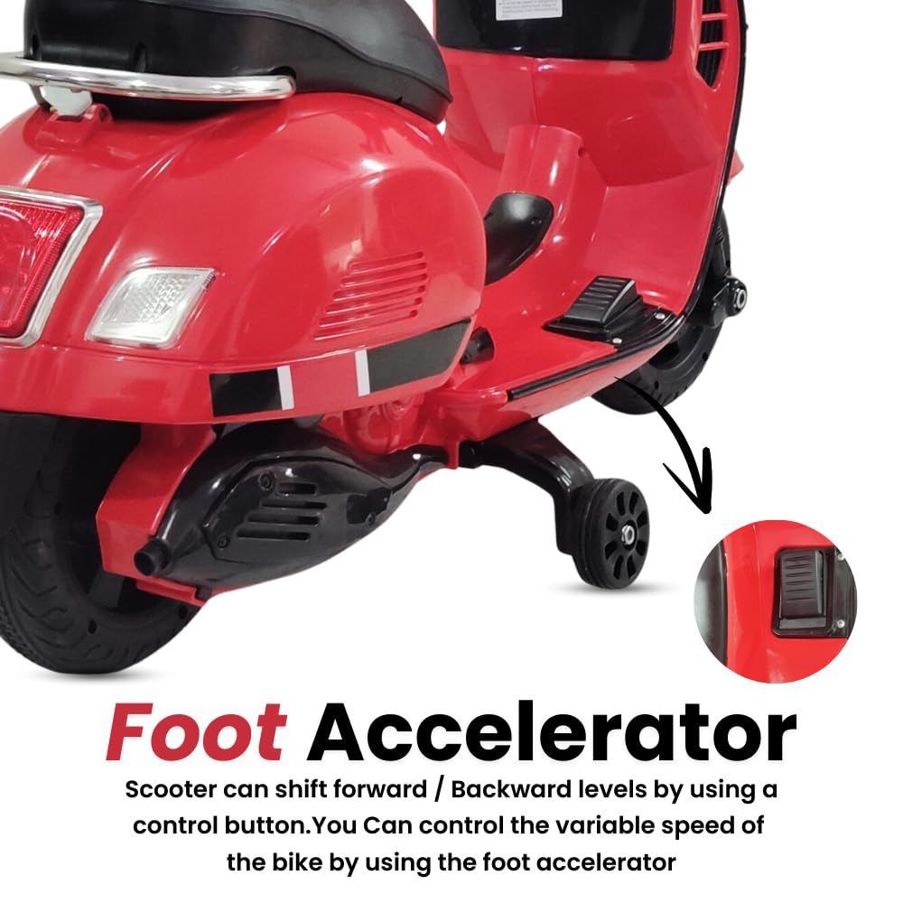 Vespa Battery Operated Rechargeable Ride On Scooter