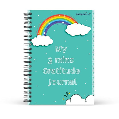 PAMPERBUG My 3 Minutes Gratitude Journal Notebook Dairy for Kids 120 Pages