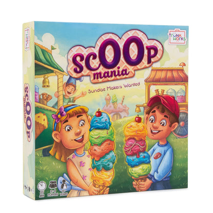 Scoop Mania by Trunk works sundae makers wanted Family Strategy Board Game