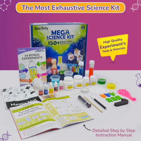 Mega Science Kit - Biggest STEAM Activity Box (150 Experiments)