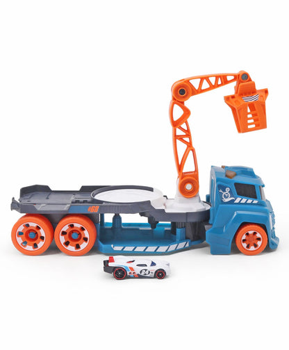 Hot Wheels Spinning Sound Crane Playset with Toy Car