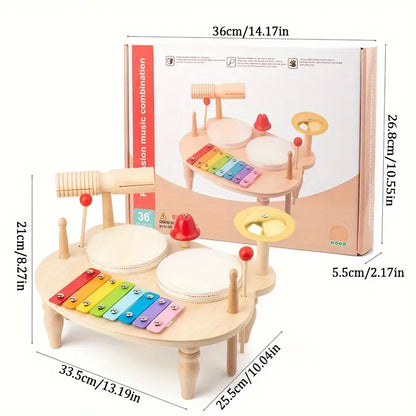 Percussion Musical Instruments Combination Set For Toddler