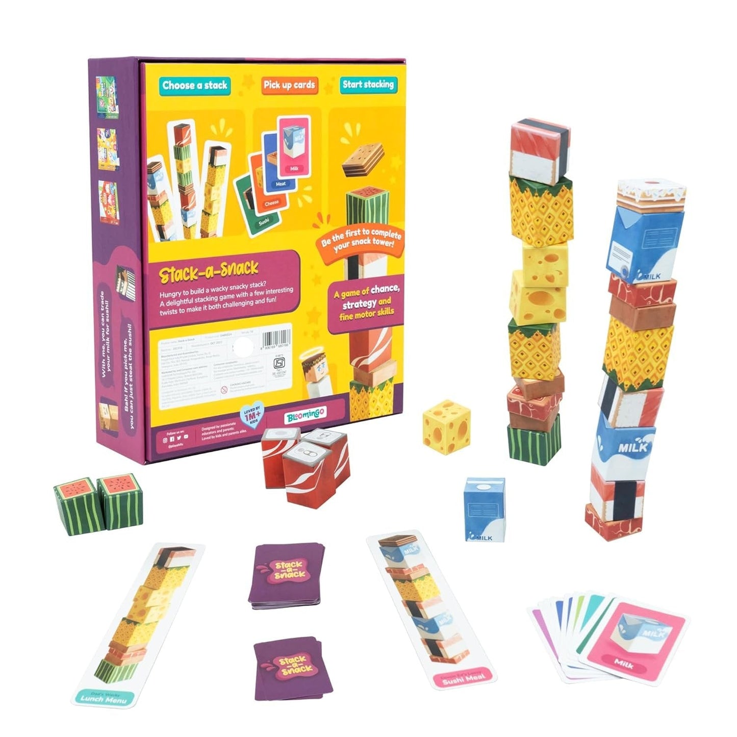 Stack-a-Snack Card Game for Kids