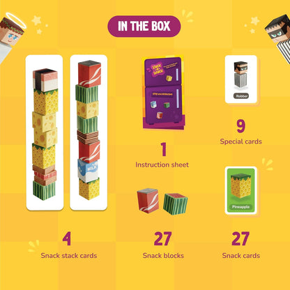 Stack-a-Snack Card Game for Kids