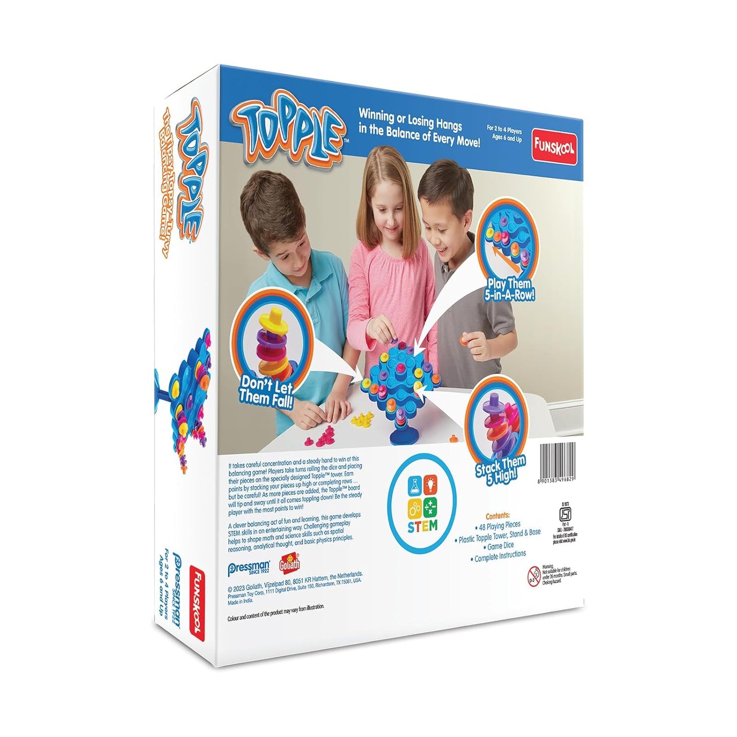 Topple Balancing Game for Kids