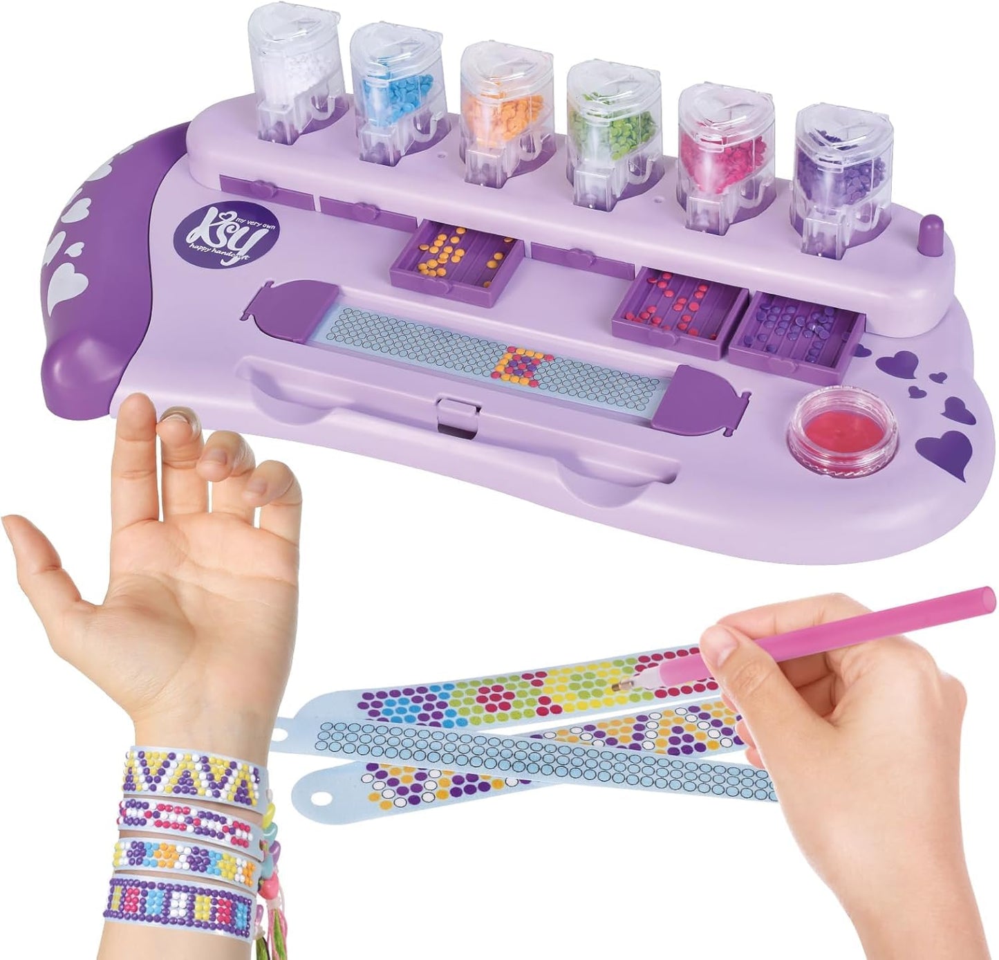 Diamond Bracelet Making Kit for Girls, Multicolor Gem Friendship Bracelets for Kids