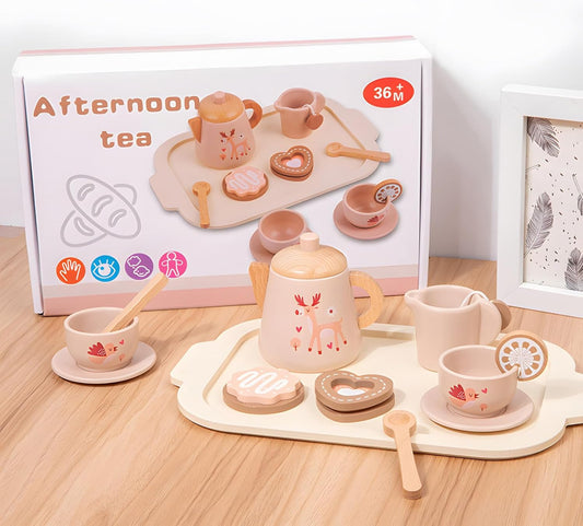 Wooden Afternoon Tea Set