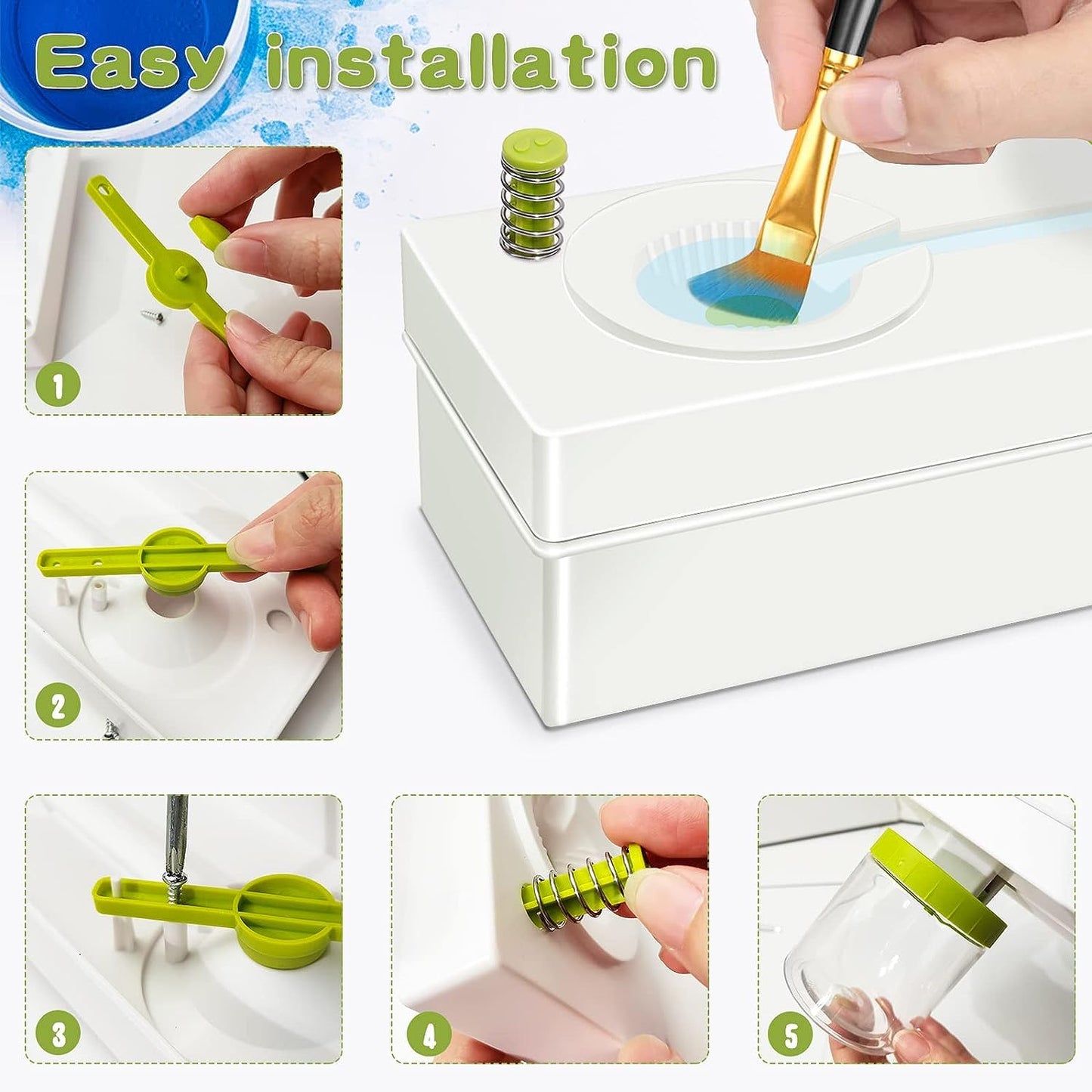 Water Circulation Paint Brush Cleaner Art - Kids Painting Tool