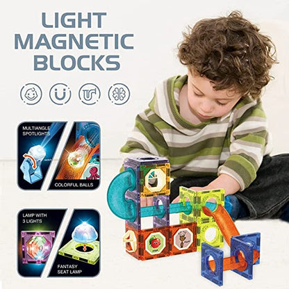 Light Magnetic Building Blocks 49 Pcs